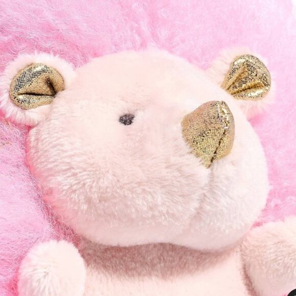 FAO Schwarz 6" Sparklers Pink Hedgehog Toy Plush - Picture 4 of 15